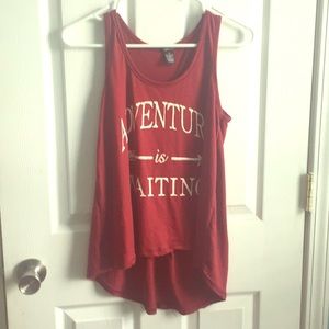 Adventure Quote Tank Top Shirt